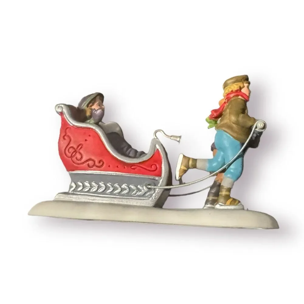 Department 56 Winter‎ Sleighride Heritage Village Porcelain Christmas #5825-4